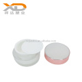 whole set full size Luxury pearl white with pink painting oval shape cosmetic acrylic bottle for personal care